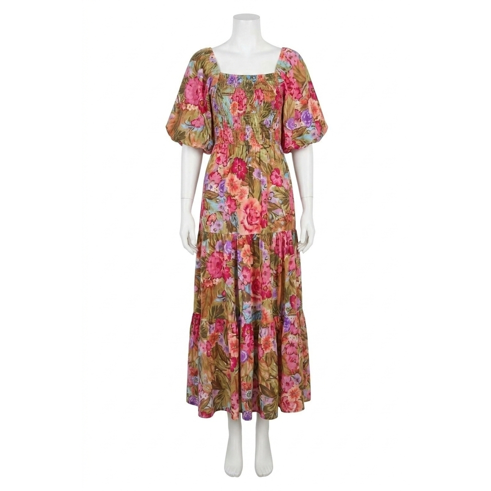 NEW ODDI secret garden maxi dress in multicolor